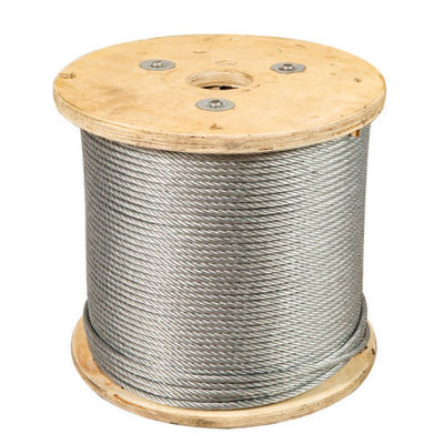 Ein guter Preis. 1/2 Zoll galvanisiertes und ungalvanisiertes Stahldrahtseil 6X19 Iwrc mit Toleranz ±1% Online