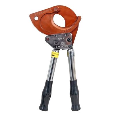 Ein guter Preis. Kundenspezifische Unterstützung 75 mm Ratschett Aluminium Kabelschneider mit nicht bewerteten Kieferoberfläche Online