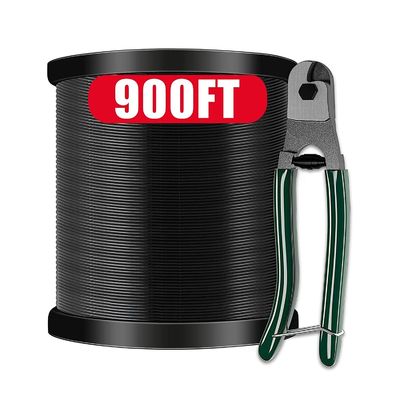 7x7 304 1/16 Edelstahl schwarz Vinyl beschichtetes Drahtseil für String Light Suspension