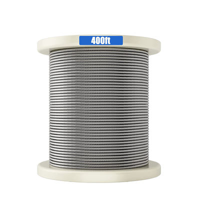Ein guter Preis. 400FT Multifunktionskabel für Deckleitungen Nichtlegierte 316 Edelstahlkabel 7x7 1/8 Zoll Online