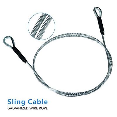 Ein guter Preis. Stahlgehalt Edelstahl Reißverschluss Sling Drahtseil 8/11/14'3/16 Online