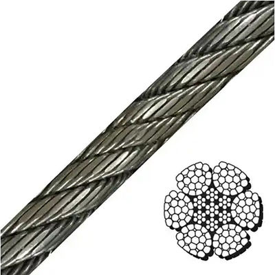 35*k7 32mm Verzinktes Verdichtetes Strangseil Spezielles Kaltbewegtes Stahl für Industriezwecke