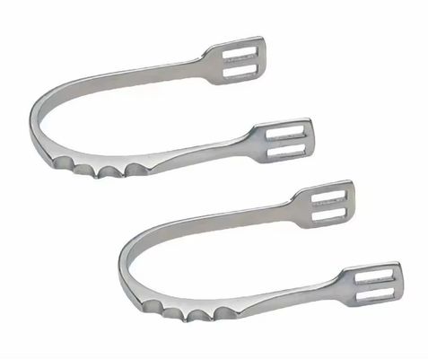 Polerierte Veredelung aus Edelstahl Western Horse Riding Spurs für Western Comb Harness