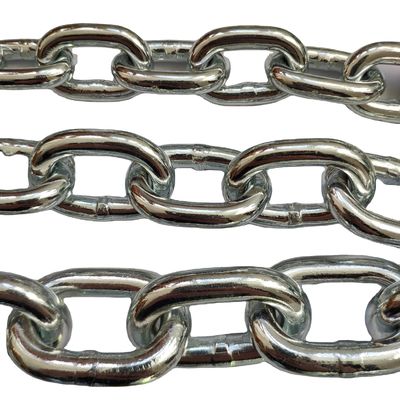 Verzinkte Kette zum Aufheben von Lasten 3MM 4MM 5MM 6MM 8MM 10MM 12MM Glattschweißkette DIN5685A Kurzschnittkette