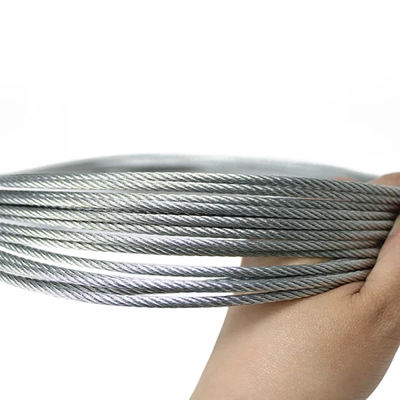 Ein guter Preis. Kohlenstoffstahl 4x31 8,3 mm Hot Dip Galvanized Stahldrahtseil für aufgehängte Plattform Online