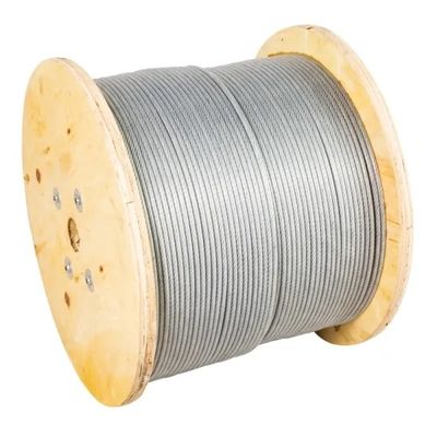 7/10 BS 183 Verzinktes Stahldrahtstrang Kommunikationskabel 7/3.25 mm für Flaggenmast