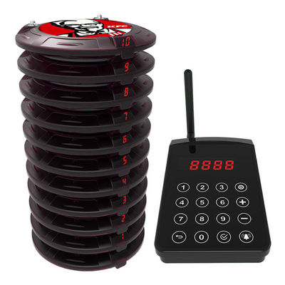 Blinkende LED-Gastpaging-System-Service Wireless-Coaster-Pager angepasst