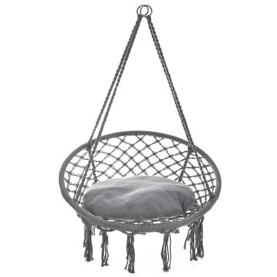kaufen Handgewebter Camping-Hängestuhl Macrame Moderne Baumwollseil Schaukelstuhl online manufacture