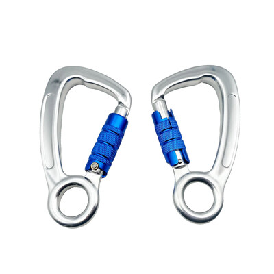 Ein guter Preis. Schwerindustrie Aluminium Karabiner 30KN Auto Bergsteigen Dreh-Clip Snap Hook Online
