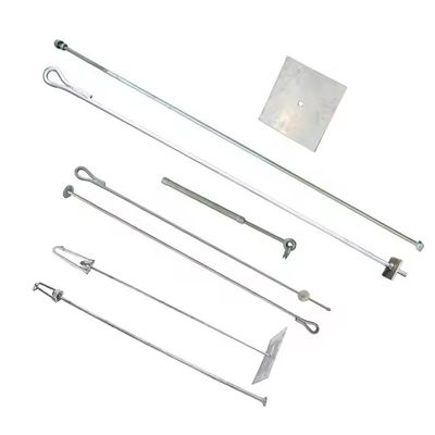 Ovaler Auge Boden Fingerfinger Ankerstange Heißdipp Verzinkte Marine Hardware