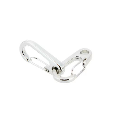 Edelstahl Mini Haken Karabiner Clip Snap Haken für Schlüsselkette