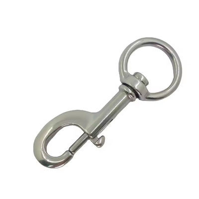 Ein guter Preis. Fabrik Lieferung Edelstahl Runder Auge Drehknopf Haken für Lanyard Online