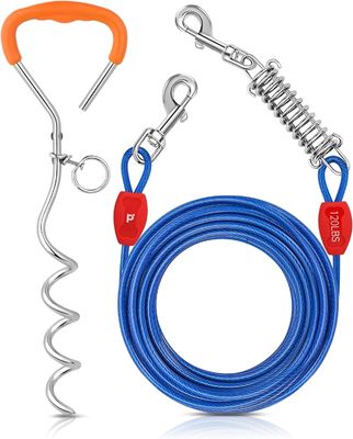 kaufen Hohe Präzision 30' Pet-Versorgung Frühling geladen Petbobi Hund Leine und Pfahl online manufacture