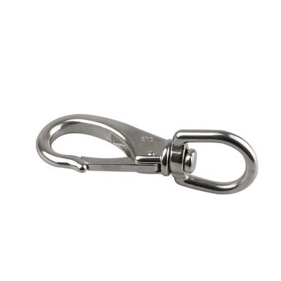 Ein guter Preis. Schwarz und Silber Hochpolierte Oberfläche Edelstahl Feder Drehbolz Snap Hook 53mm-100mm Online