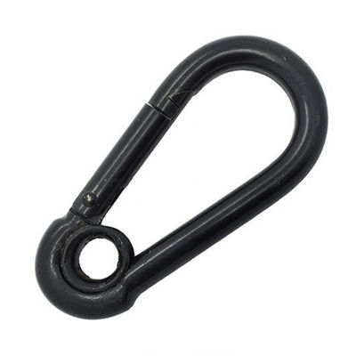 Ein guter Preis. Vielseitige schwarz beschichtete Edelstahl-Flügel-Snap-Hook-Karabiner für jede Umgebung Online