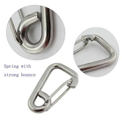 Ein guter Preis. OEM Akzeptiert Edelstahl Wandern Klettern Spring Snap Hook für Outdoor-Aktivitäten Online