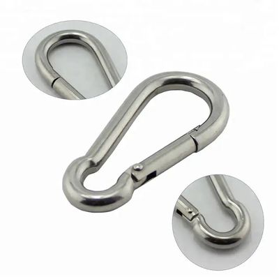 Ein guter Preis. Schwere Industrie 8mm Edelstahl 304/316 Außenkette Sicherheitsfeder Klemm Karabiner Snap Hook Online