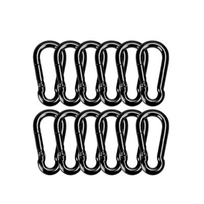OEM Schwarzes Oxid Veredelung Kohlenstoffstahl Snap Hook Carabiner für B2B anpassbar