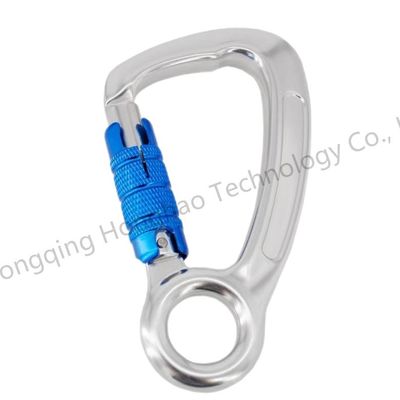 Außenfahrzeugfahrzeuge Luftfahrt Aluminium 30KN Sicherheitsverschluss Haken Kletterhardware D-Ring für die Ausrüstung