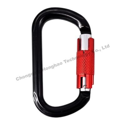 25KN O-Form Auto Lock Carabiner Notwendiges Gerät für Kletterliebhaber im Freien