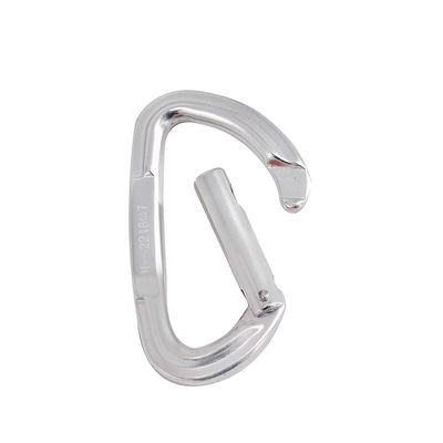 Schwerlast 22KN D-Form Kletterkarabiner mit Geraden Tor und Aluminiumlegierung