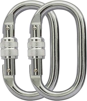 Ein guter Preis. Blaue Aluminium-Carabiner-Clip Schwerindustrie-Twist-Sperre für das Riggen von Camping-Hängematten Online
