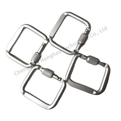 Ein guter Preis. Outdoor Gear Essential Square Locking Carabiner Clip mit Elektrolytbehandlung Finish Online