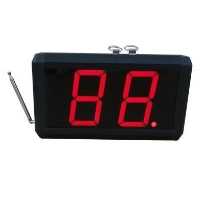 300-500m Reichweite ABS Plastik 2-stelliges Display drahtloses Glockensystem mit Steuerknopf
