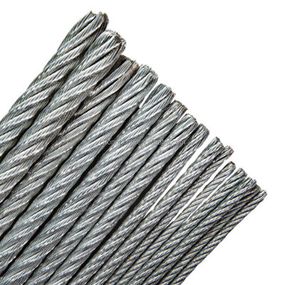 kaufen Galvanisiertes Stahldrahtseil zum Ziehen und Heben aus Stahl mit spezieller Kaltbearbeitung Stahl 7*7 6*7 FC online manufacture