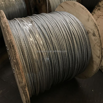 3mm 4mm 5mm 6mm Stahlkabelseil 6x19 FC Galvanisiertes Stahldrahtseil für die Aufhebung Toleranz ±1% Zertifikat ISO9001/ISO14001