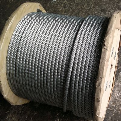 6x12 7FC Drahtseil Seil Draht Kohlenstoffstahl Hohe Festigkeit 6mm Galvanisiertes Stahlkabel Seile Standard AiSi