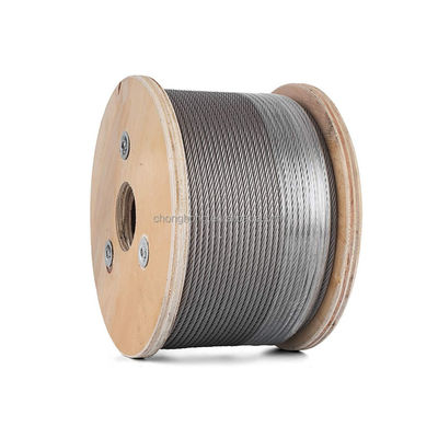 6 X 7/6 X 19/6 X 37/6 X 12/6 X 24 Edelstahldrahtseil für Hebe/Kran/Marine AiSi-Standard