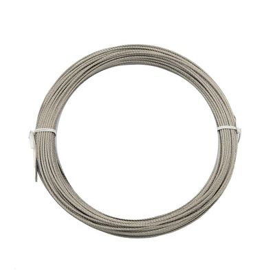 316L Stahl 8mm 1x19 Edelstahlkabel / Edelstahl 304 316 Drahtseil für harte Umgebungen