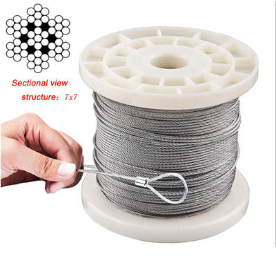kaufen 7*7 Stahldrahtkabel aus Edelstahl für den Bau AISI 201/304/316 online manufacture