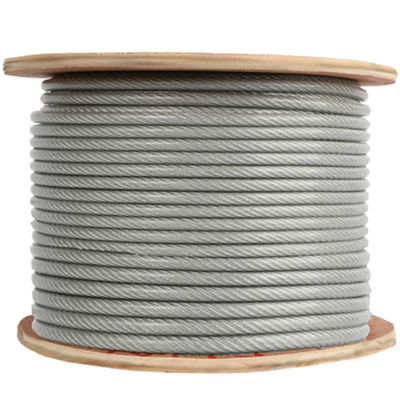 7x7 / 7x19 PVC beschichtet Stahldrahtseil 5/32 Zoll bis 7/16 Zoll Galvanisiertes Stahlkabelseil Vinyl beschichtet Flugzeugkabel
