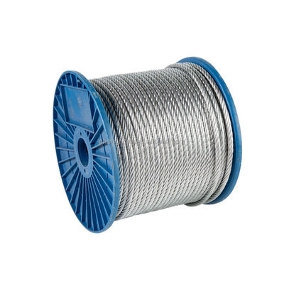 Ein guter Preis. 6x7 galvanisiertes Stahldrahtseil für die Kaltbeförderung Stahlkabelseile 4 mm Online