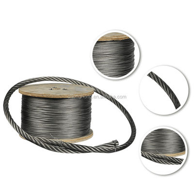 Ein guter Preis. 6x19 FC Stahldrahtseil aus AISI304/304L/316/316L für einen Durchmesser von 6 mm bis 40 mm und Verarbeitungsdienst Online