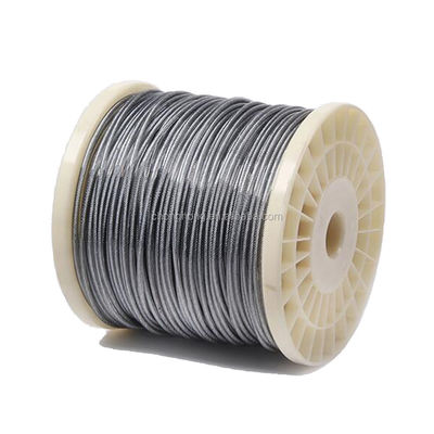 Ein guter Preis. Nichtlegierte 2mm 6x7 transparente PVC-Beschichtung Galvanisiertes Stahldrahtseil für langlebige Leistung Online