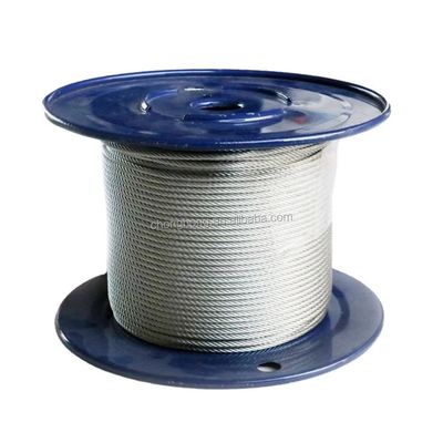 8 mm galvanisiertes Stahldrahtseil für das Aufheben von Aufzügen 6x19 FC Stahlkabelseile Nichtlegierungsverarbeitungsdienst Andere 8 mm