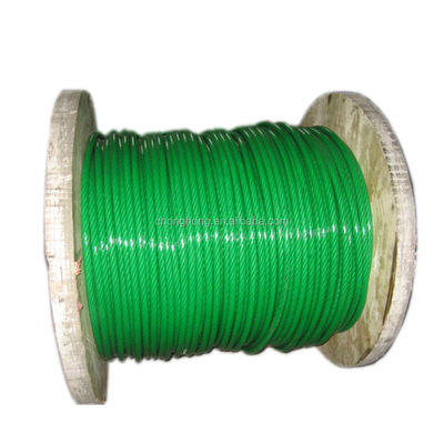 Ein guter Preis. Sicherheit Wasserdichtes PVC-beschichtetes Drahtseil aus Edelstahl für andere Verarbeitungsleistungen und Zugfestigkeit 1370-2160MPA Online