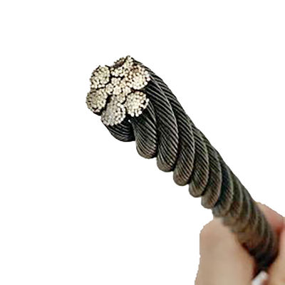 Ein guter Preis. Unterstützung OEM 6*37 20 mm 1770 Mpa Kaltlaufstahl Ungalvaniertes Stahlkabeldrahtseil für das Heben Gabelstapler Derricking Online