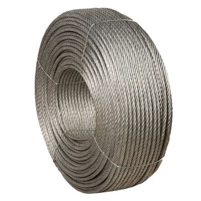 6x19 FC 10MM Ungalvanisiertes Stahldrahtseil Stahlkabelverarbeitungsdienst für das Schneiden von Edelstahl