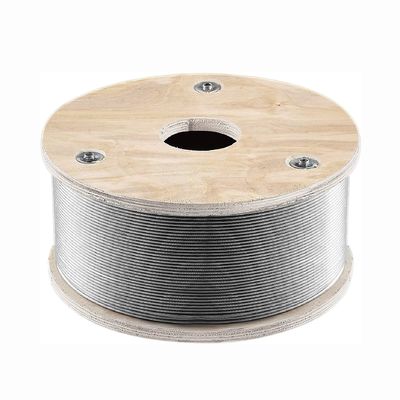 Anpassbares T316 Edelstahldrahtseil 1/8'' 500ft 1x19 Stränge Kern 2100 lbs Bruchfestigkeit für Geländer Decking