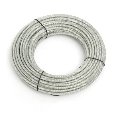 Ein guter Preis. 7x7 beschichtetes PVC-verzinktes Stahldrahtseil für Kleidungsstücke mit Zugfestigkeit 1370-2160MPA Online
