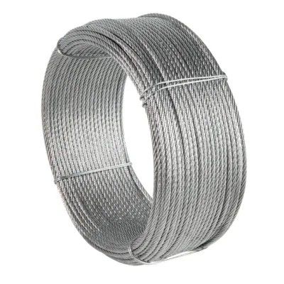 Kohlenstoffstahl 5*K19S SFC 8mm galvanisiertes Stahldrahtseil für Windenergiesysteme 1960MPA Festigkeit und Langlebigkeit