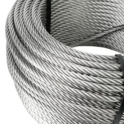 Nicht beschichtetes Kabel aus 250 ft Drahtseil für Geländer 7x7 7x19 1/8