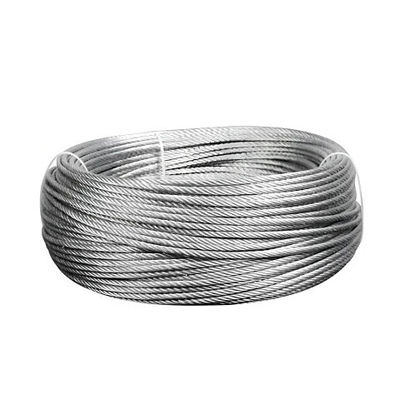 Ein guter Preis. 18X7 Iws 19X7 Galvanisiertes nicht rotierendes Drahtseil für den Bau aus Edelstahl 304 316 Gelböl Schwarzöl Online