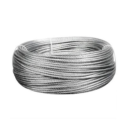 Ein guter Preis. Edelstahlfaser / Baumwollkern galvanisiertes 1X7 Stahldrahtseil für elektrische Nichtlegierung und langlebig Online