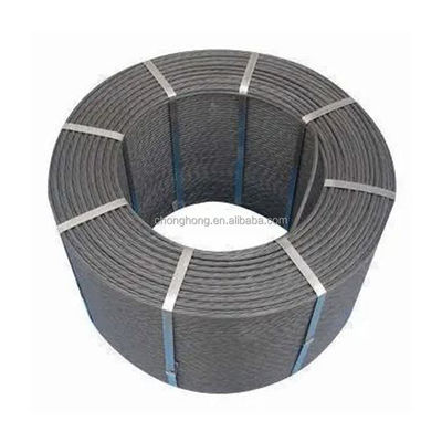 OEM 15.24mm 7 Kabeldraht pro Meter Stahlstrang für vorgepresste Betonstahldrahtseile PC-Strang