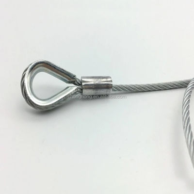 7x7 / 7x19 / 1x19 Drahtseil 3,2 mm vorgezogenes verzinktes Flugzeugkabel für Hanger Draht / Beleuchtungskabel Toleranz andere